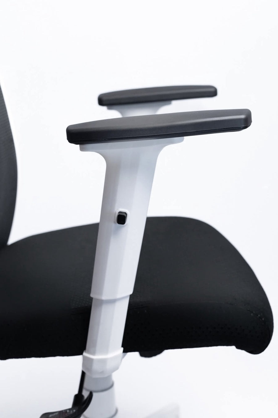 Milano Chair – White Frame, Nickel Base