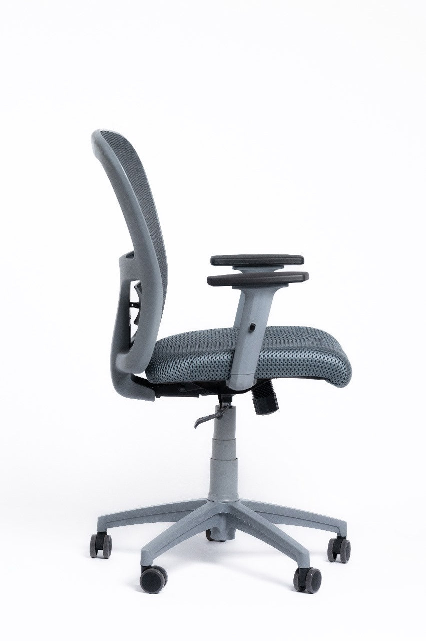 Milano Mid-Back Chair – Grey Frame