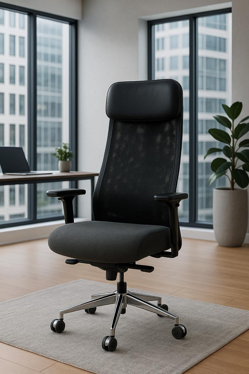 IKEA chair with German leather