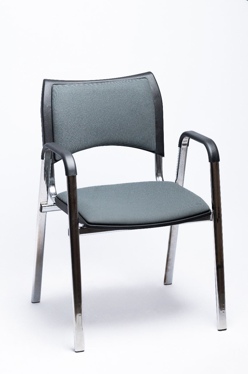 Nexa Waiting Chair – Stainless Steel Frame