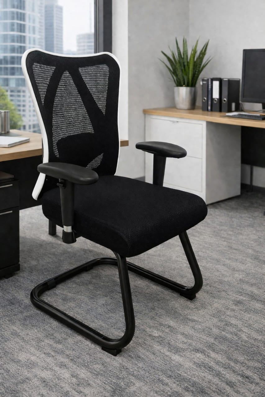 Victor Waiting Chair – White Frame