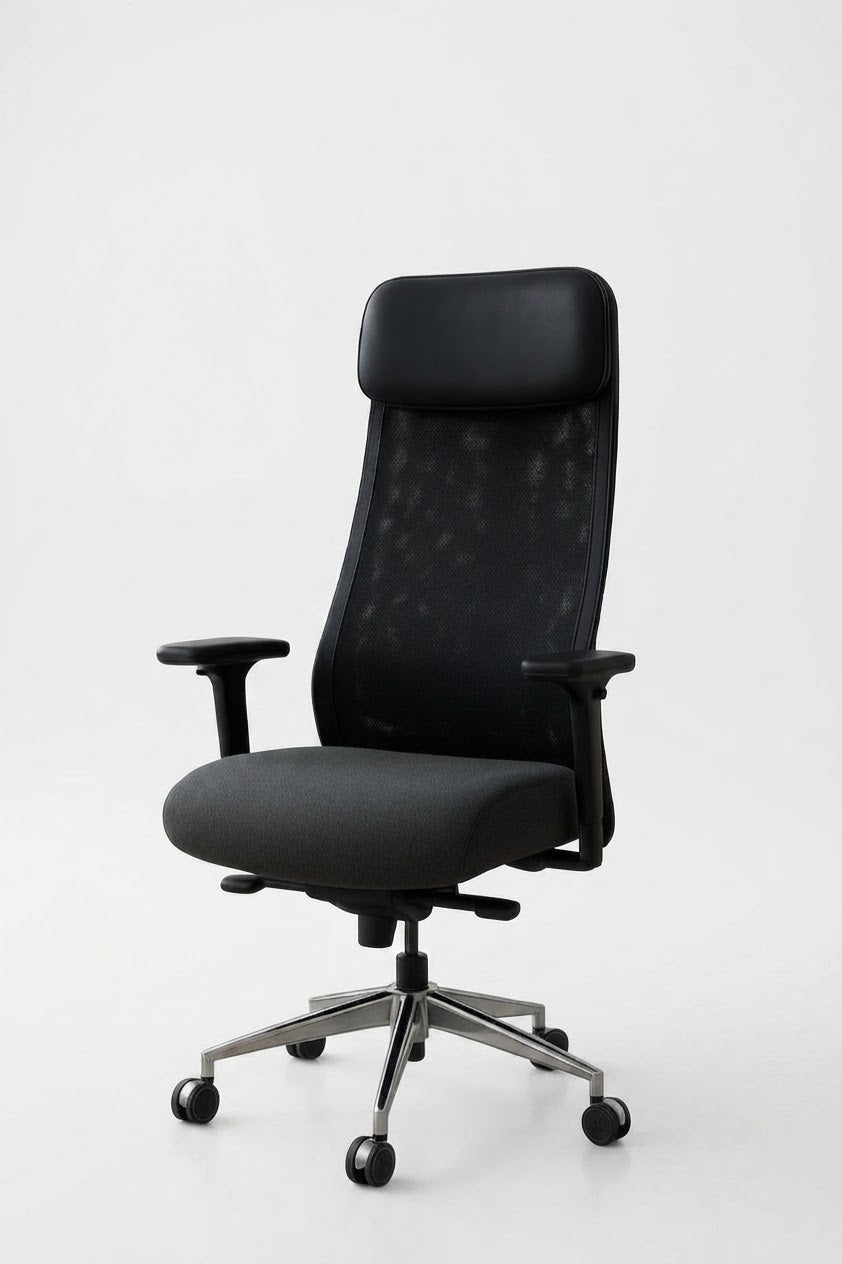 IKEA chair with German leather
